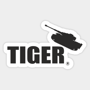 The Tiger tank kind of jumps Sticker